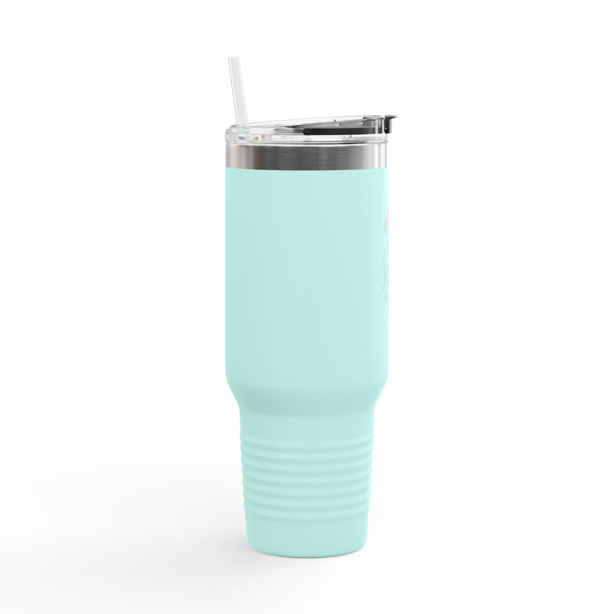 Cute Jellyfish Travel Mug 40oz, Glowing Jellyfish Tumbler with Handle, Ocean Lover Gift, Kawaii Sea Creature Insulated Cup