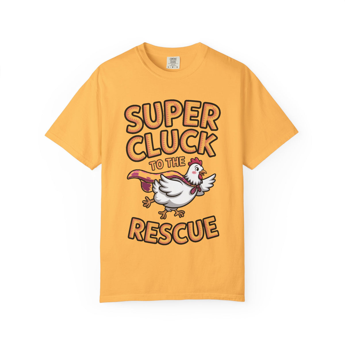 Funny Chicken Superhero Shirt, Super Cluck To The Rescue T-Shirt, Cute Cartoon Chicken Tee, Farm Animal Lover Gift