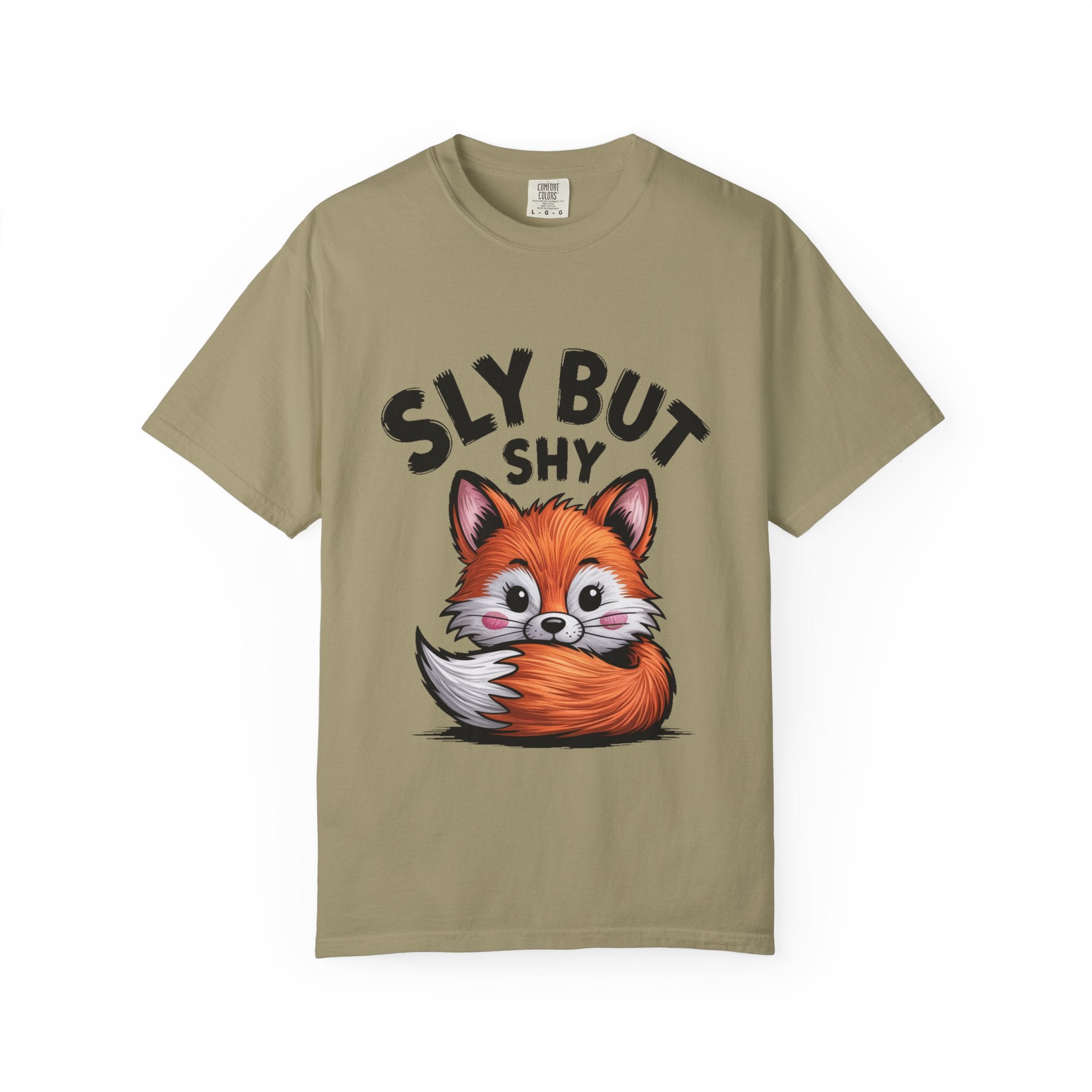 Sly But Shy Fox Shirt, Cute Cartoon Fox T-Shirt, Funny Blushing Fox Tee, Shy Animal Lover Gift, Cottagecore Fox Graphic Shirt