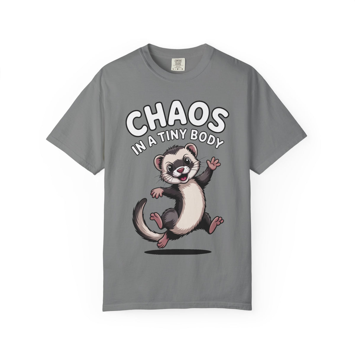 Funny Ferret Shirt, Chaos In A Tiny Body T-Shirt, Cute Ferret Lover Gift, Funny Pet Owner Tee, Ferret Mom Dad Shirt