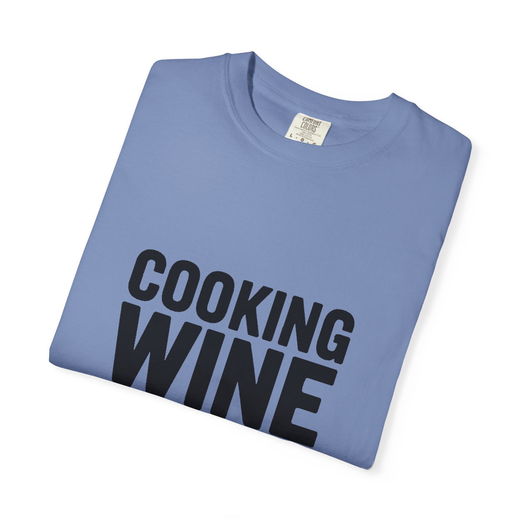Cooking Wine Still Counts Shirt, Funny Wine Lover T-Shirt, Sarcastic Kitchen Quote Tee, Gift for Wine Drinkers