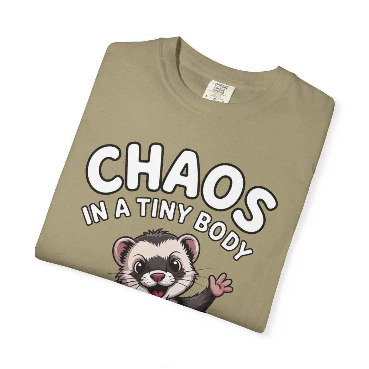 Funny Ferret Shirt, Chaos In A Tiny Body T-Shirt, Cute Ferret Lover Gift, Funny Pet Owner Tee, Ferret Mom Dad Shirt