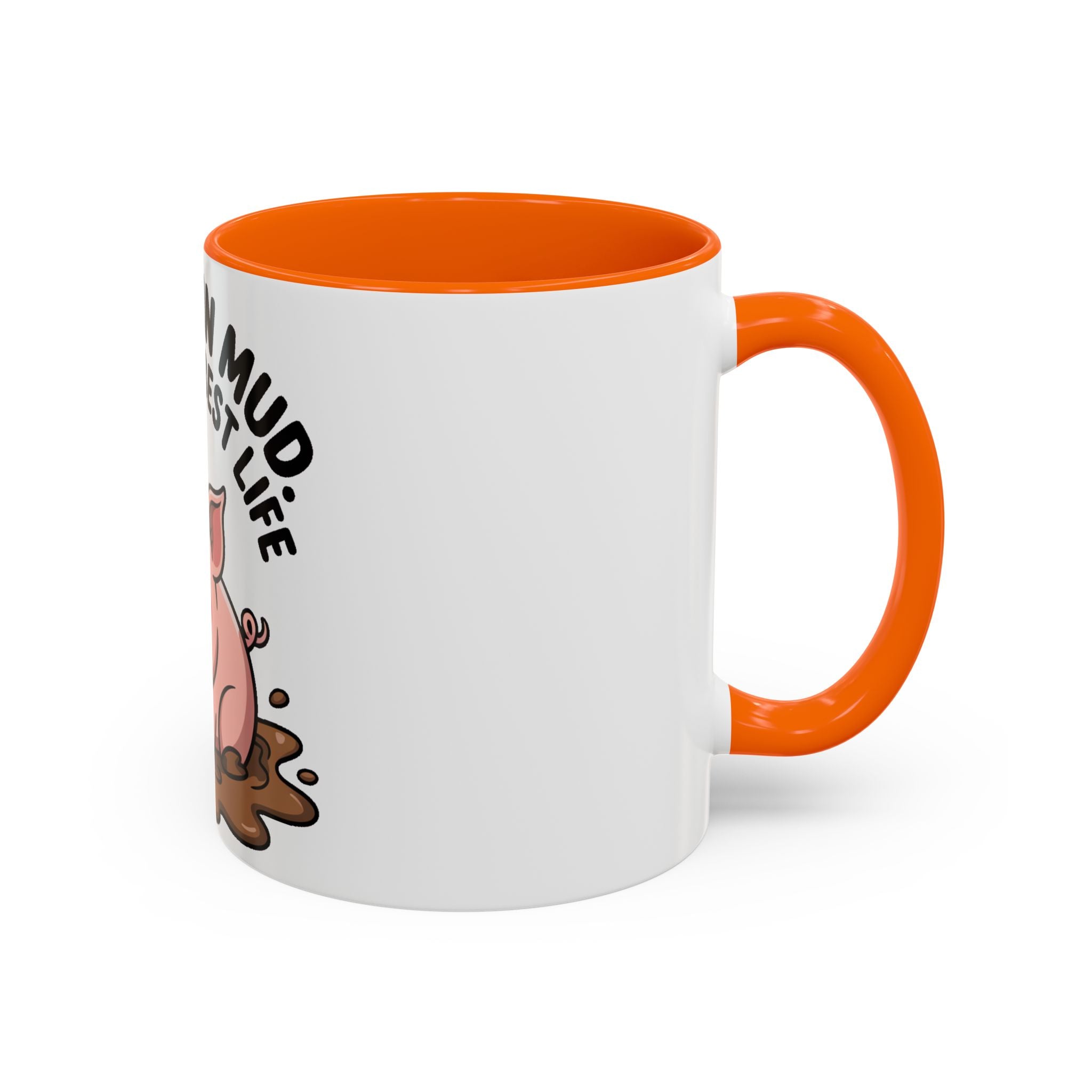 Living My Best Life Pig Mug, Funny Pig Coffee Mug, Rolling In Mud Cute Pig Gift, Farm Animal Lover Mug, Cute Pig Lover Present