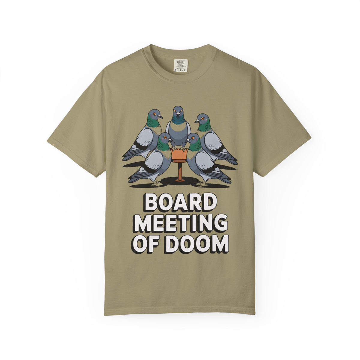 Funny Pigeon Shirt, Board Meeting Of Doom T-Shirt, Office Bird Gift, Funny Coworker Shirt, Sarcastic Work Meme Tee