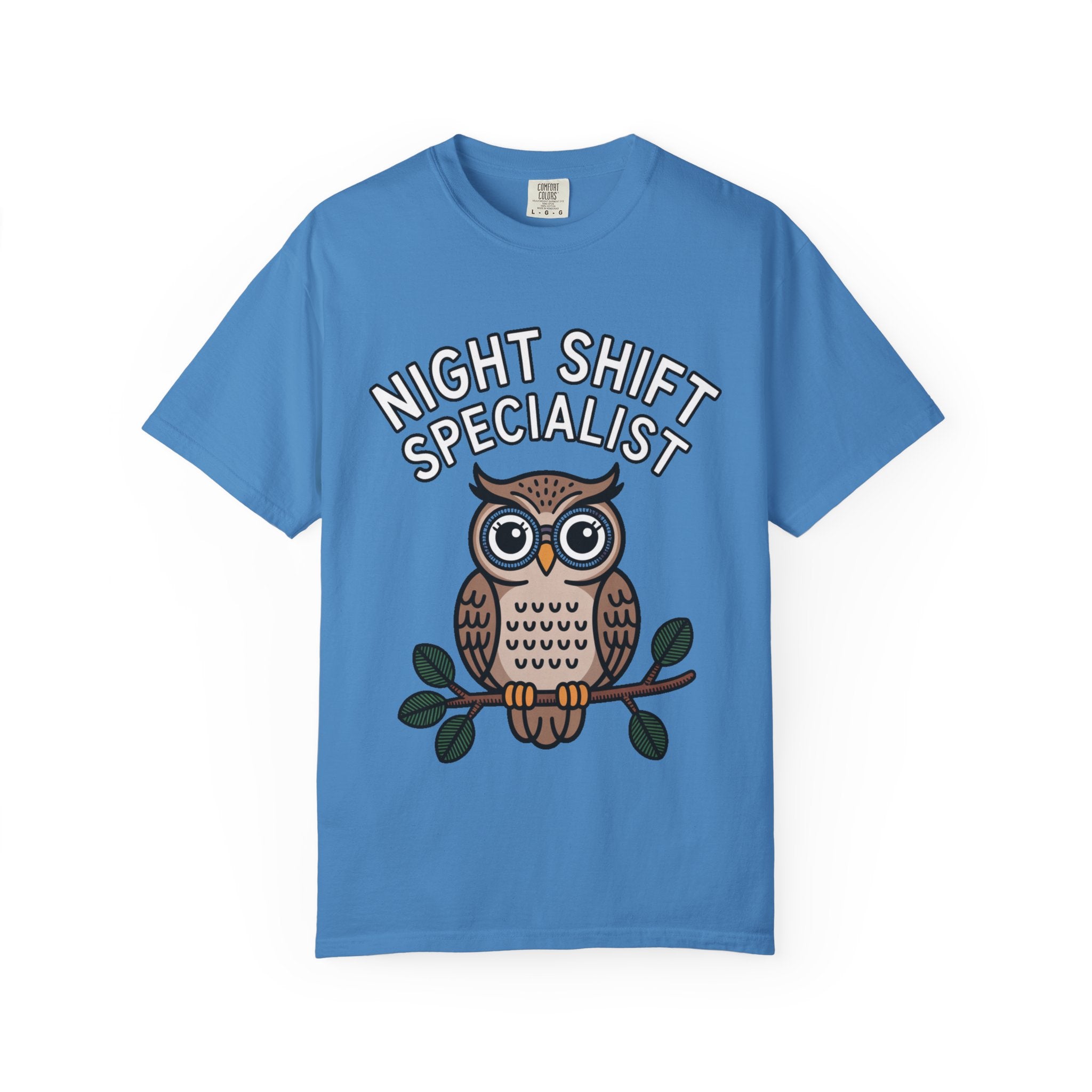 Night Shift Owl Shirt, Funny Night Shift Specialist T-Shirt, Cute Owl With Glasses Tee, Nurse Gift, Night Owl Lover Gift