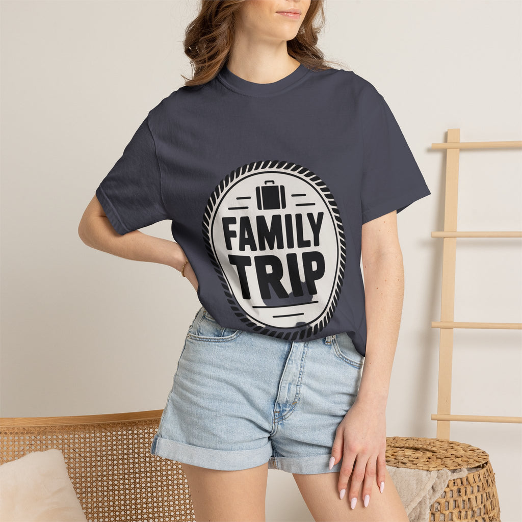 Coin Badge Family Trip T-Shirt