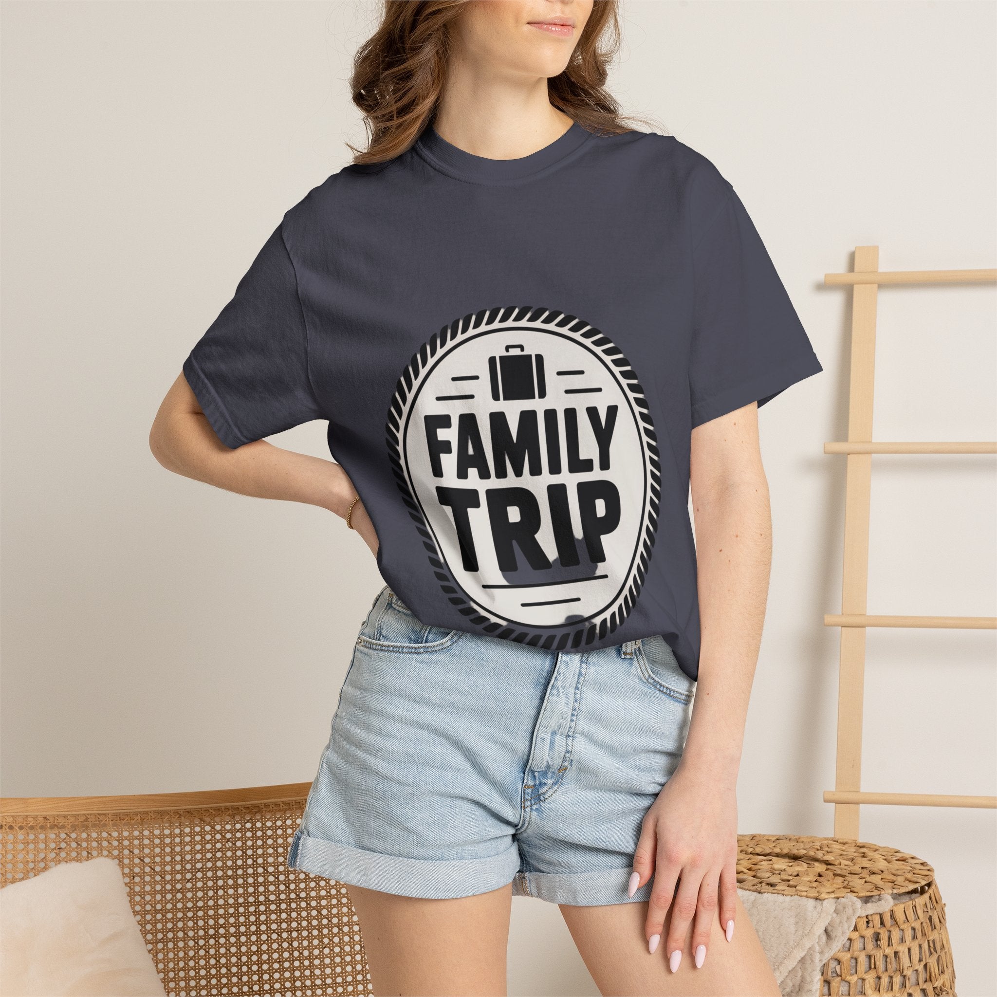 Coin Badge Family Trip T-Shirt