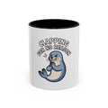 Clapping For No Reason Seal Mug, Funny Sarcastic Seal Coffee Cup, Cute Cartoon Animal Mug, Sassy Seal Gift for Coworker or Friend