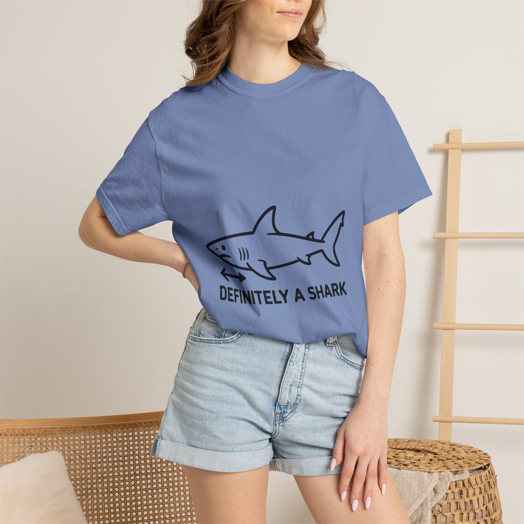 Definitely A Shark Diagram Shirt, Funny Deadpan Meme Tee, Sarcastic Textbook Diagram T-Shirt, Shark Lover Gift