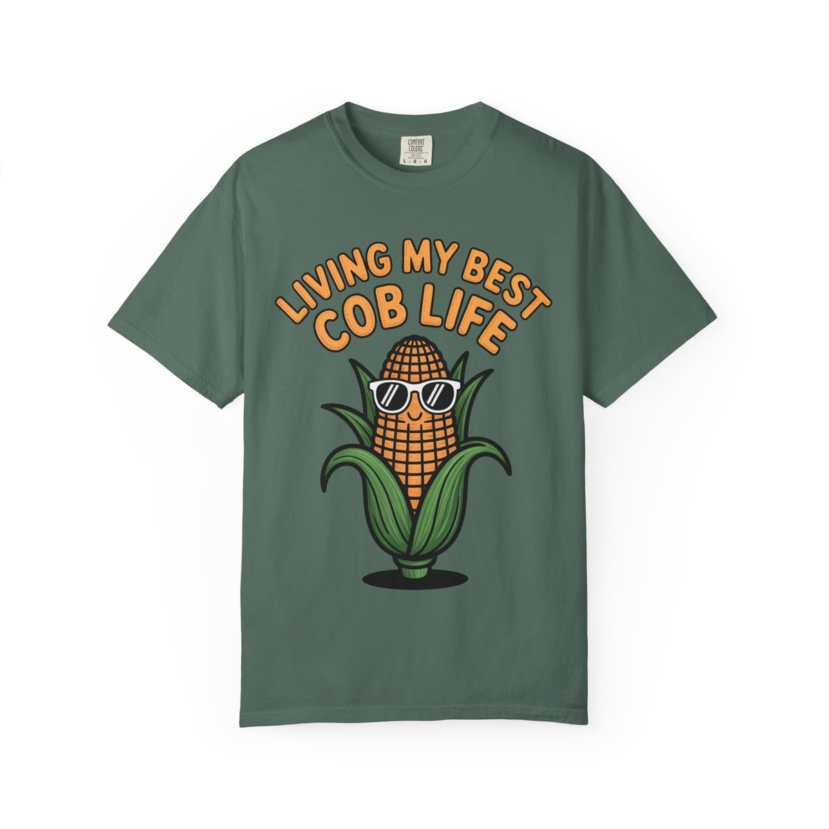 Funny Corn Shirt, Living My Best Cob Life T-Shirt, Cute Corn Sunglasses Tee, Vegetable Lover Gift, Funny Food Shirt