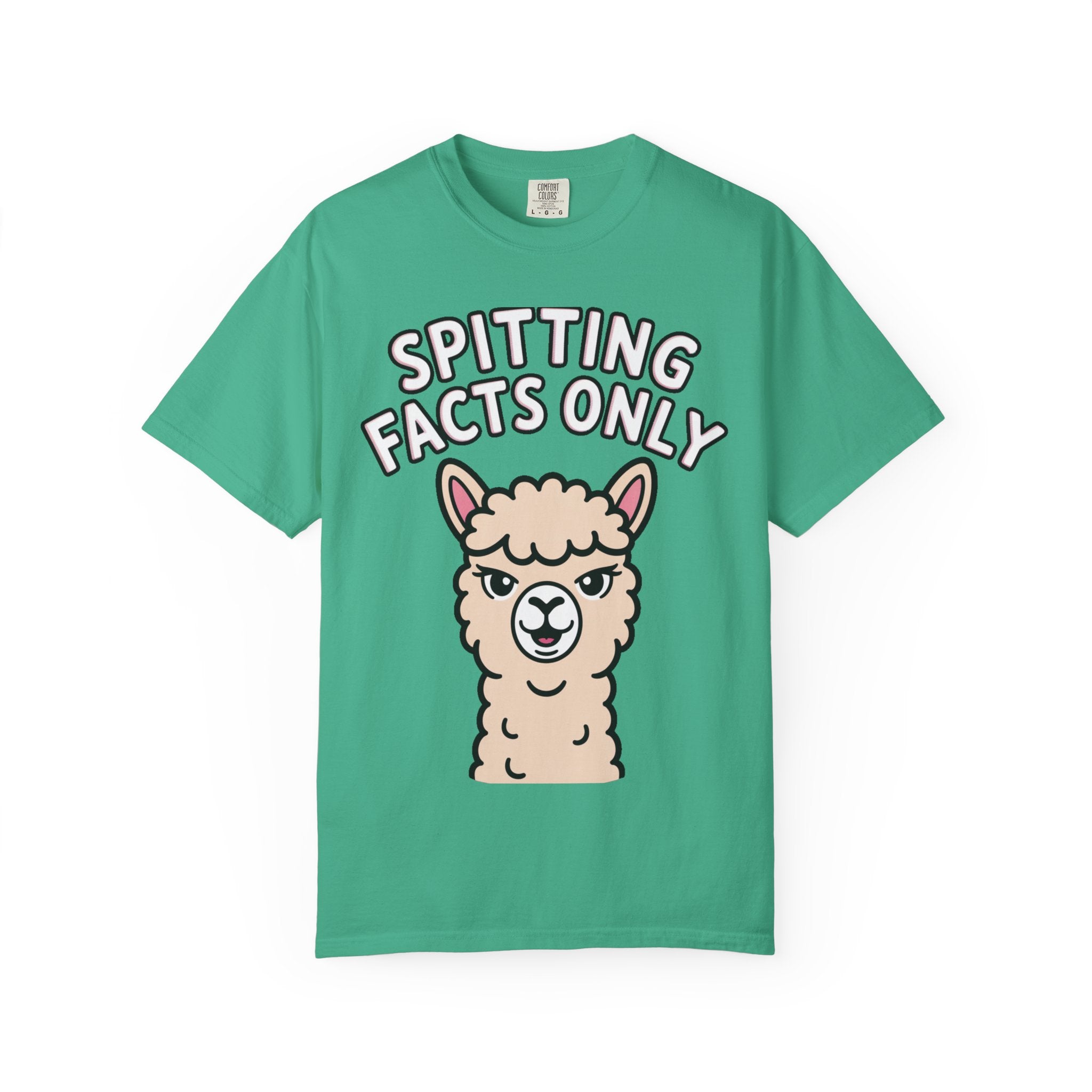 Funny Alpaca Shirt, Spitting Facts Only T-Shirt, Sassy Alpaca Tee, Cute Alpaca Lover Gift, Funny Animal Graphic Shirt