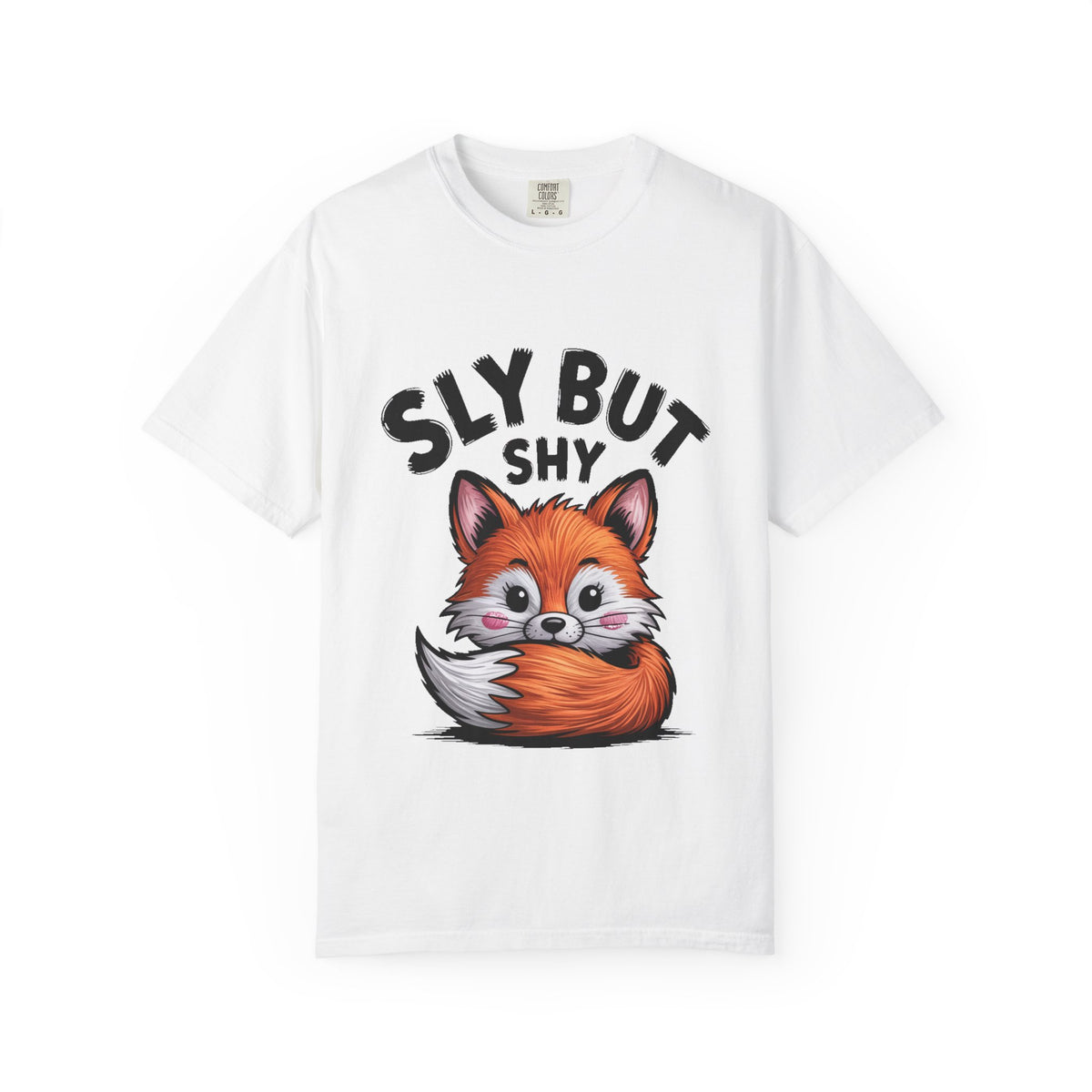 Sly But Shy Fox Shirt, Cute Cartoon Fox T-Shirt, Funny Blushing Fox Tee, Shy Animal Lover Gift, Cottagecore Fox Graphic Shirt