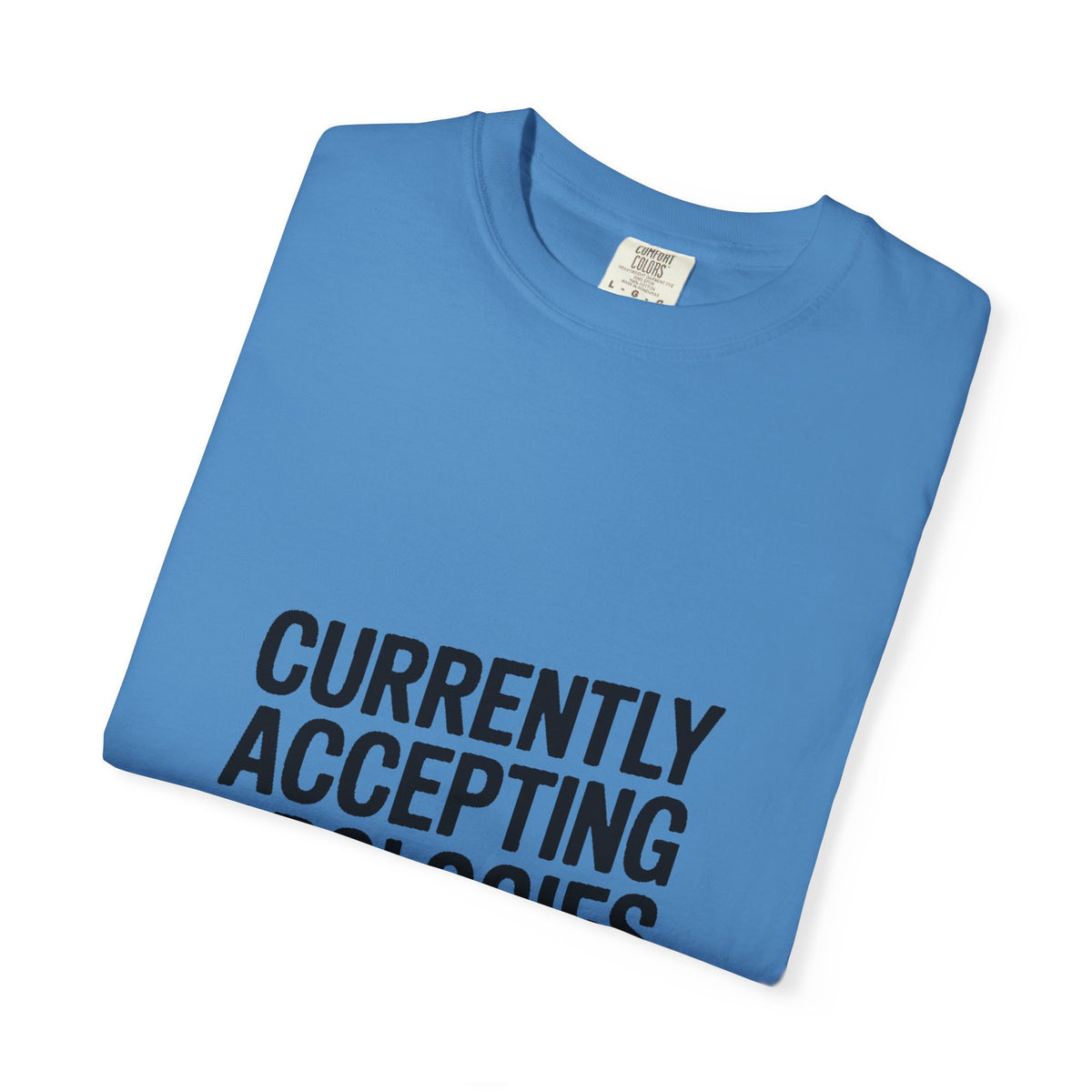 Currently Accepting Apologies And Wine Shirt, Funny Sarcastic T-Shirt, Wine Lover Gift, Bold Typography Tee for Women and Men