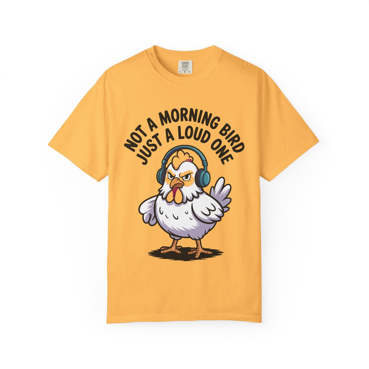 Not A Morning Bird Chicken Shirt, Funny Grumpy Chicken T-Shirt, Sarcastic Bird Lover Gift, Loud Chicken Graphic Tee