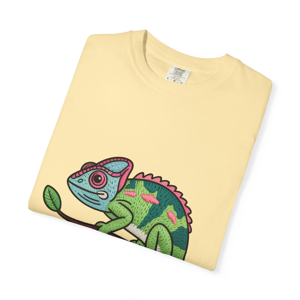 Cute Chameleon Shirt, Chameleon On A Branch T-Shirt, Cartoon Reptile Lover Gift, Funny Chameleon Tee