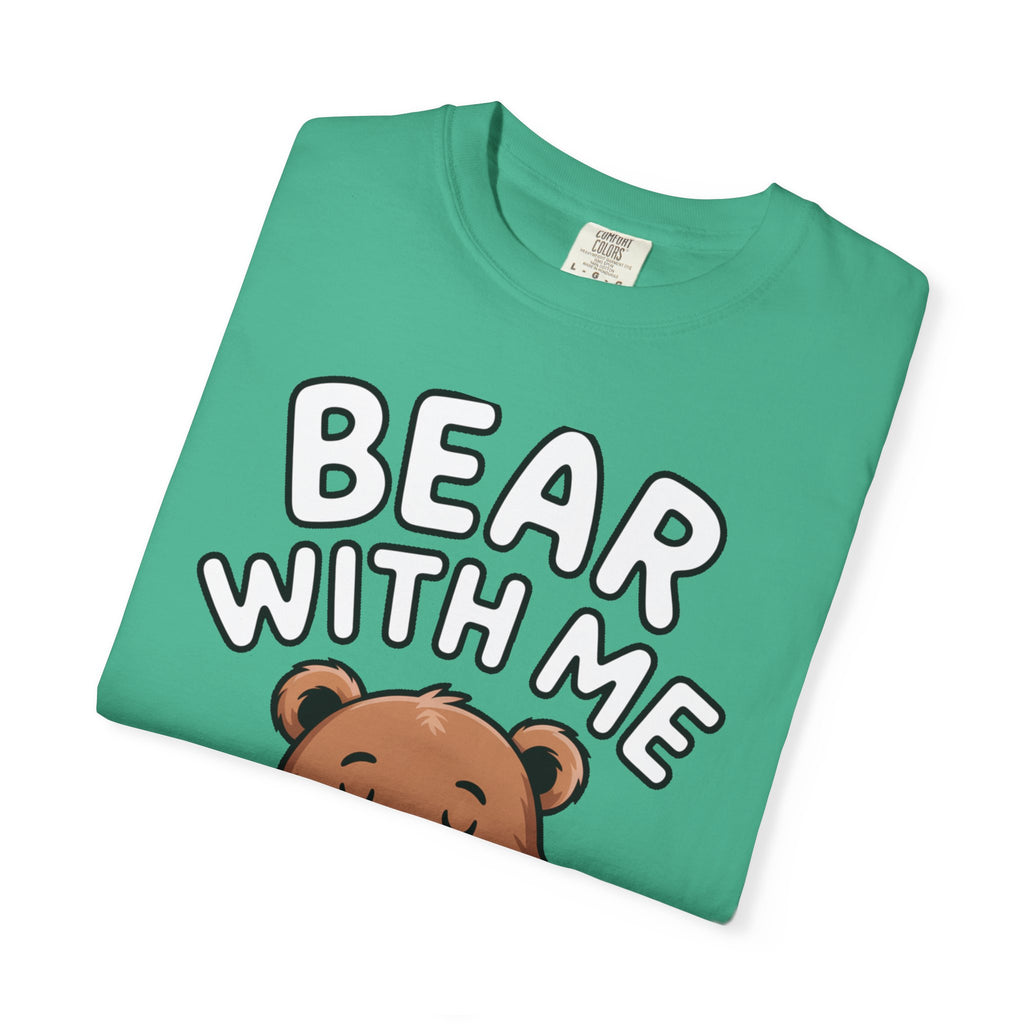 Bear With Me Shirt, Cute Sleepy Bear T-Shirt, Funny Bear Hug Pillow Tee, Cozy Introvert Gift
