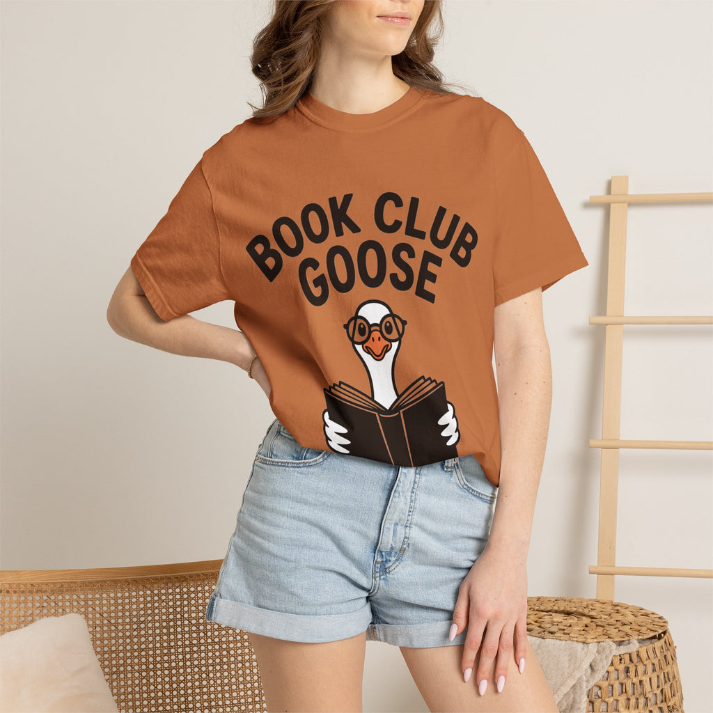 Book Club Goose Shirt, Funny Reading Goose T-Shirt, Bookworm Gift, Cute Bookish Bird Tee, Librarian Gift Shirt