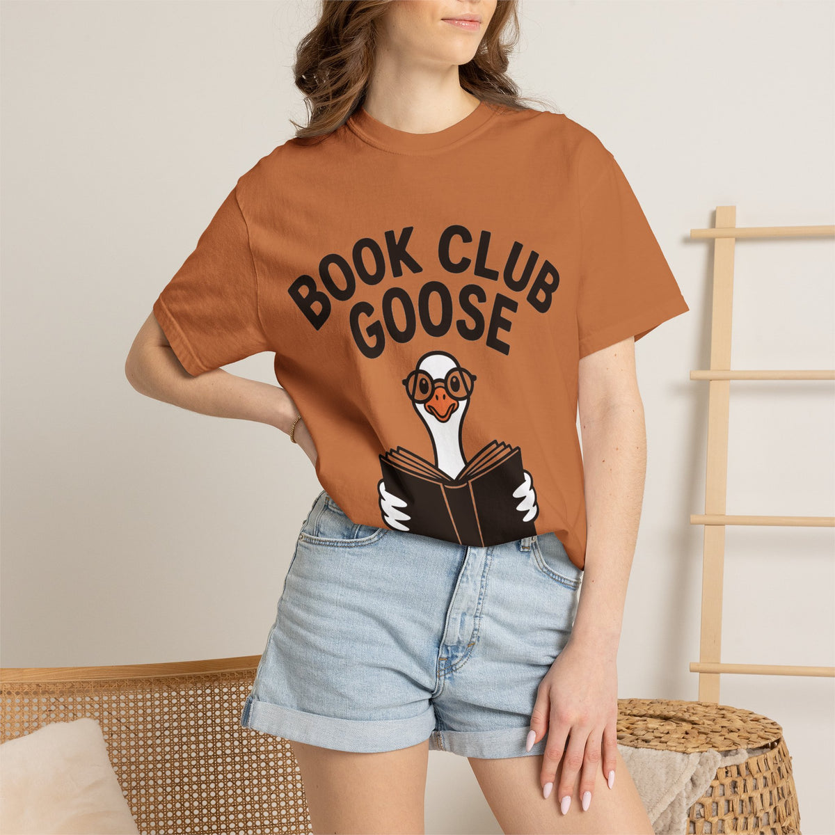 Book Club Goose Shirt, Funny Reading Goose T-Shirt, Bookworm Gift, Cute Bookish Bird Tee, Librarian Gift Shirt