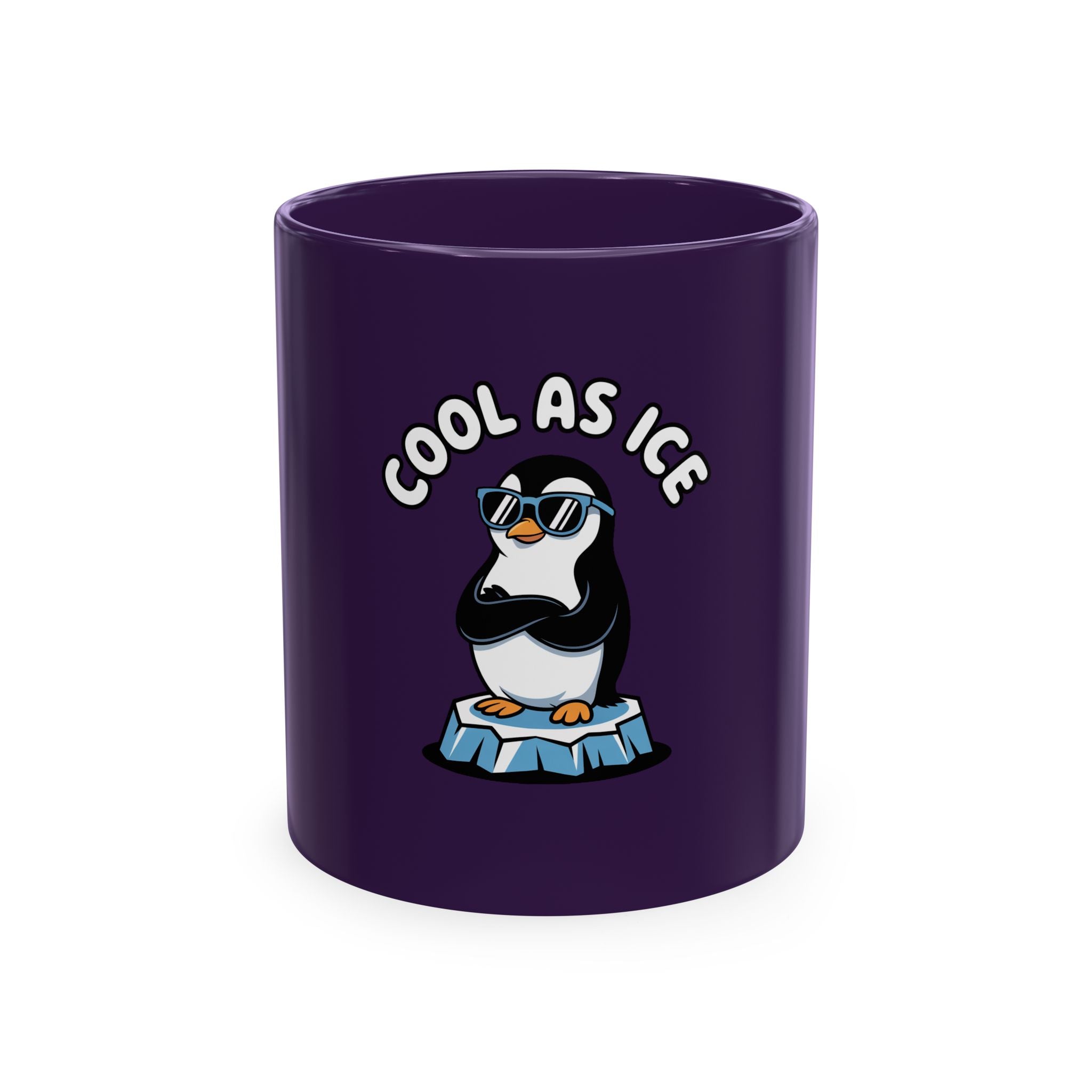 Cool As Ice Penguin Mug, Funny Penguin Coffee Mug, Cute Sunglasses Penguin Gift, Cool Animal Ceramic Mug for Coffee Lovers