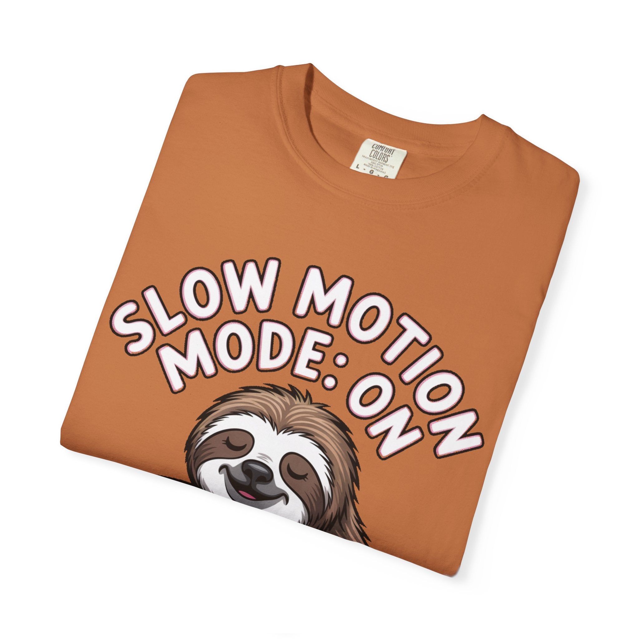 Slow Motion Sloth Shirt, Funny Coffee Lover T-Shirt, Cute Sloth Hugging Coffee Cup Tee, Sleepy Sloth Gift for Coffee Addict