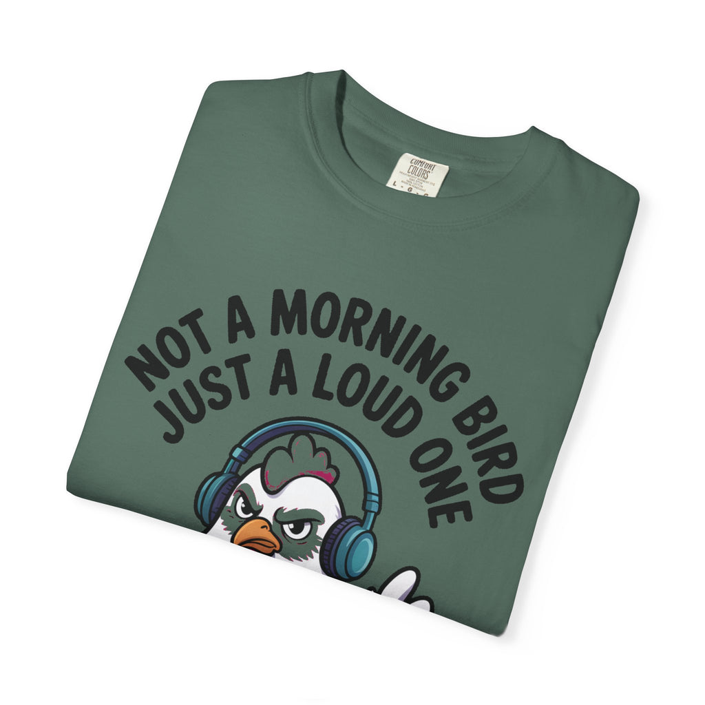 Not A Morning Bird Chicken Shirt, Funny Grumpy Chicken T-Shirt, Sarcastic Bird Lover Gift, Loud Chicken Graphic Tee