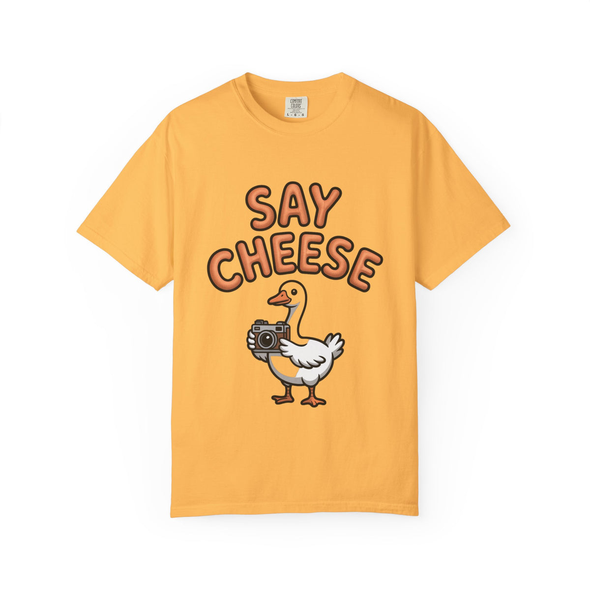 Say Cheese Goose Shirt, Funny Camera Goose T-Shirt, Cute Cartoon Goose Lover Gift, Photography Shirt for Photographer