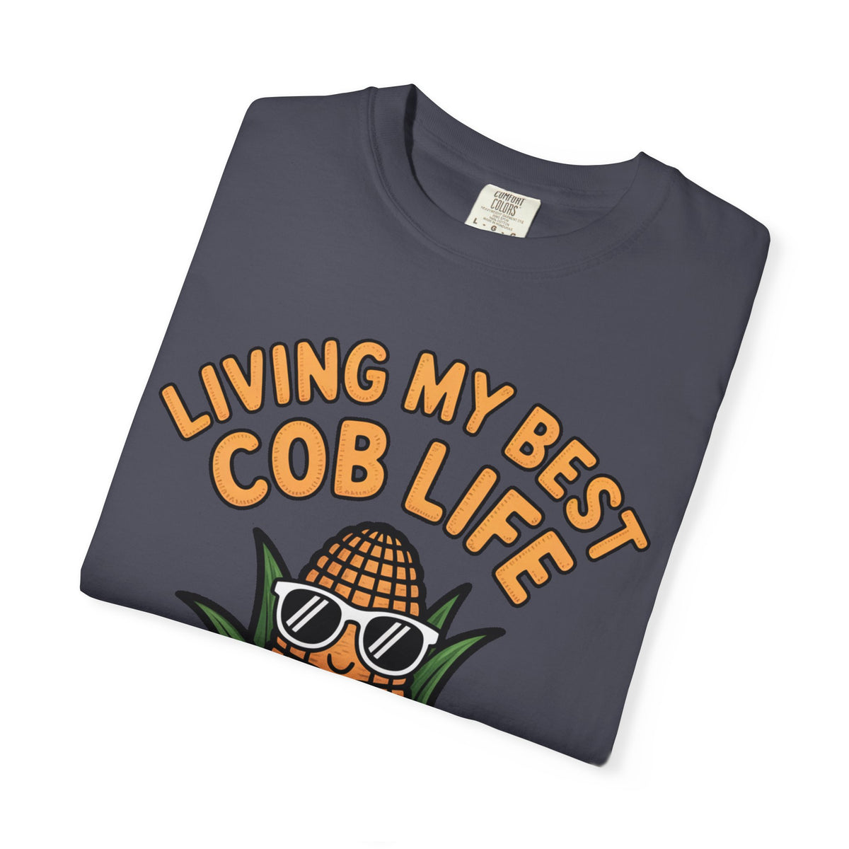 Funny Corn Shirt, Living My Best Cob Life T-Shirt, Cute Corn Sunglasses Tee, Vegetable Lover Gift, Funny Food Shirt
