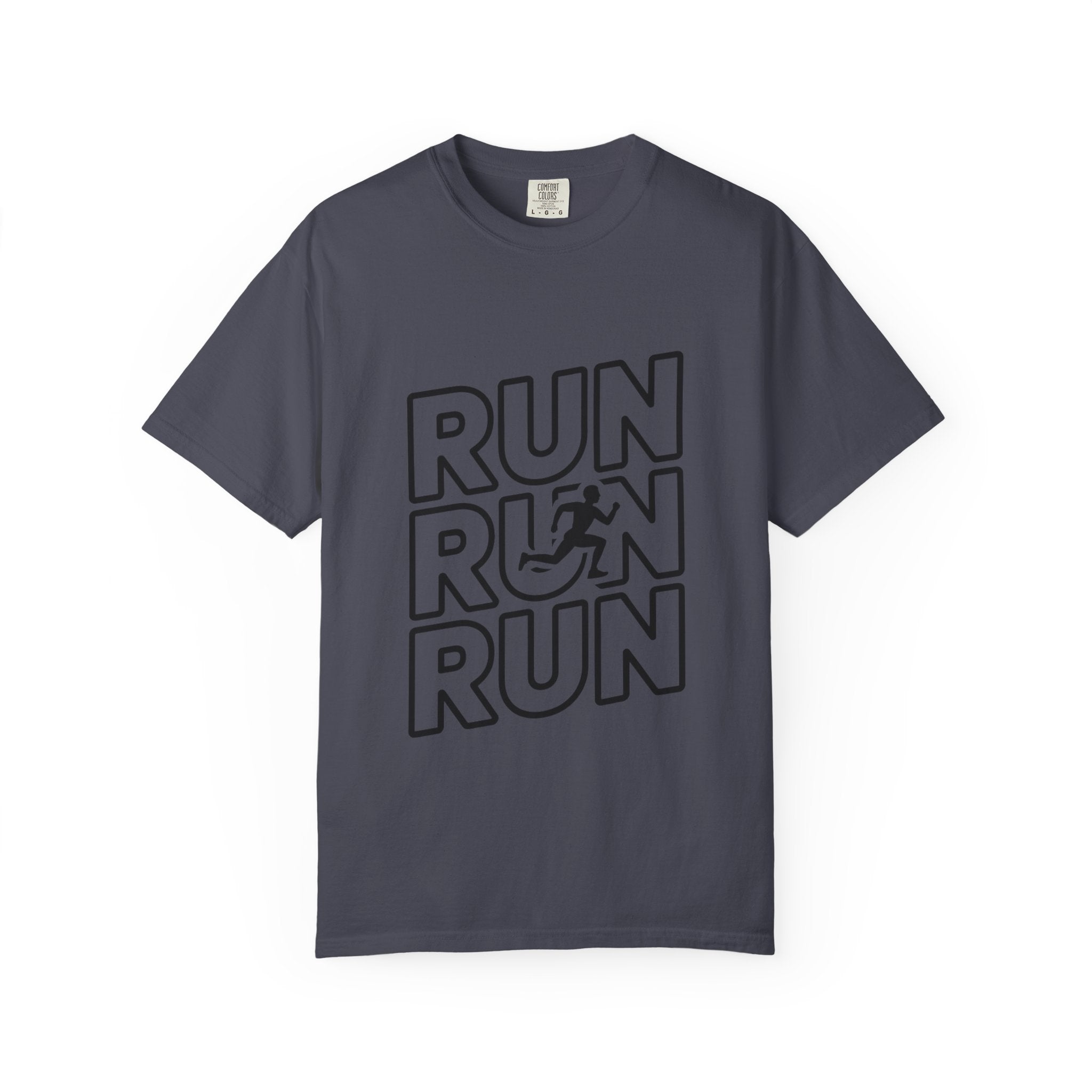 Run Run Run Typography T-Shirt