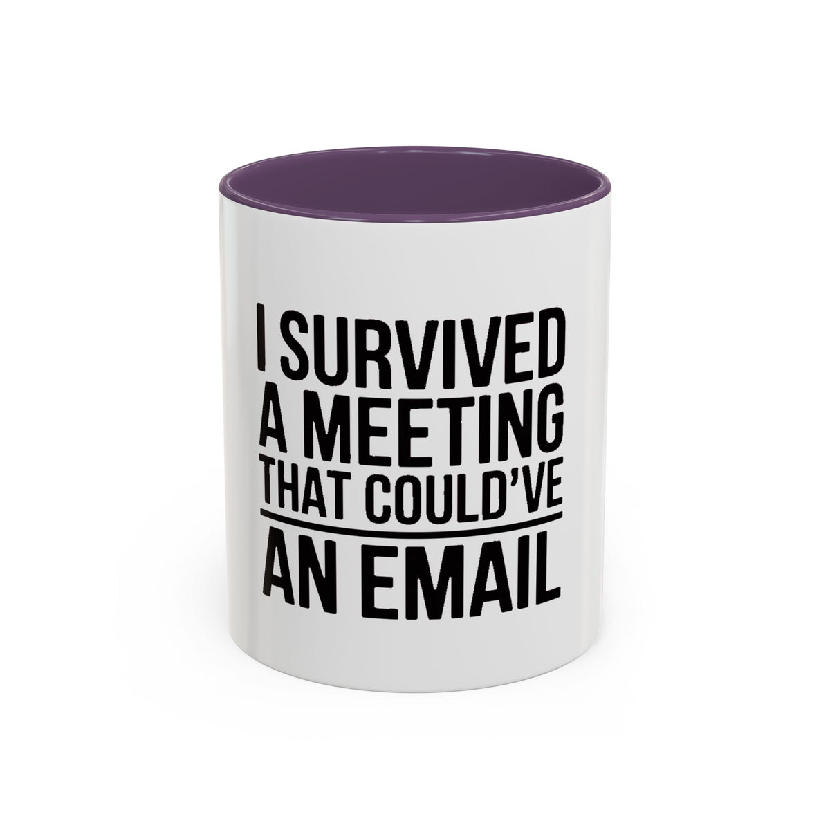 I Survived A Meeting That Could've Been An Email Mug, Funny Office Coffee Mug, Sarcastic Coworker Gift, Corporate Humor Cup