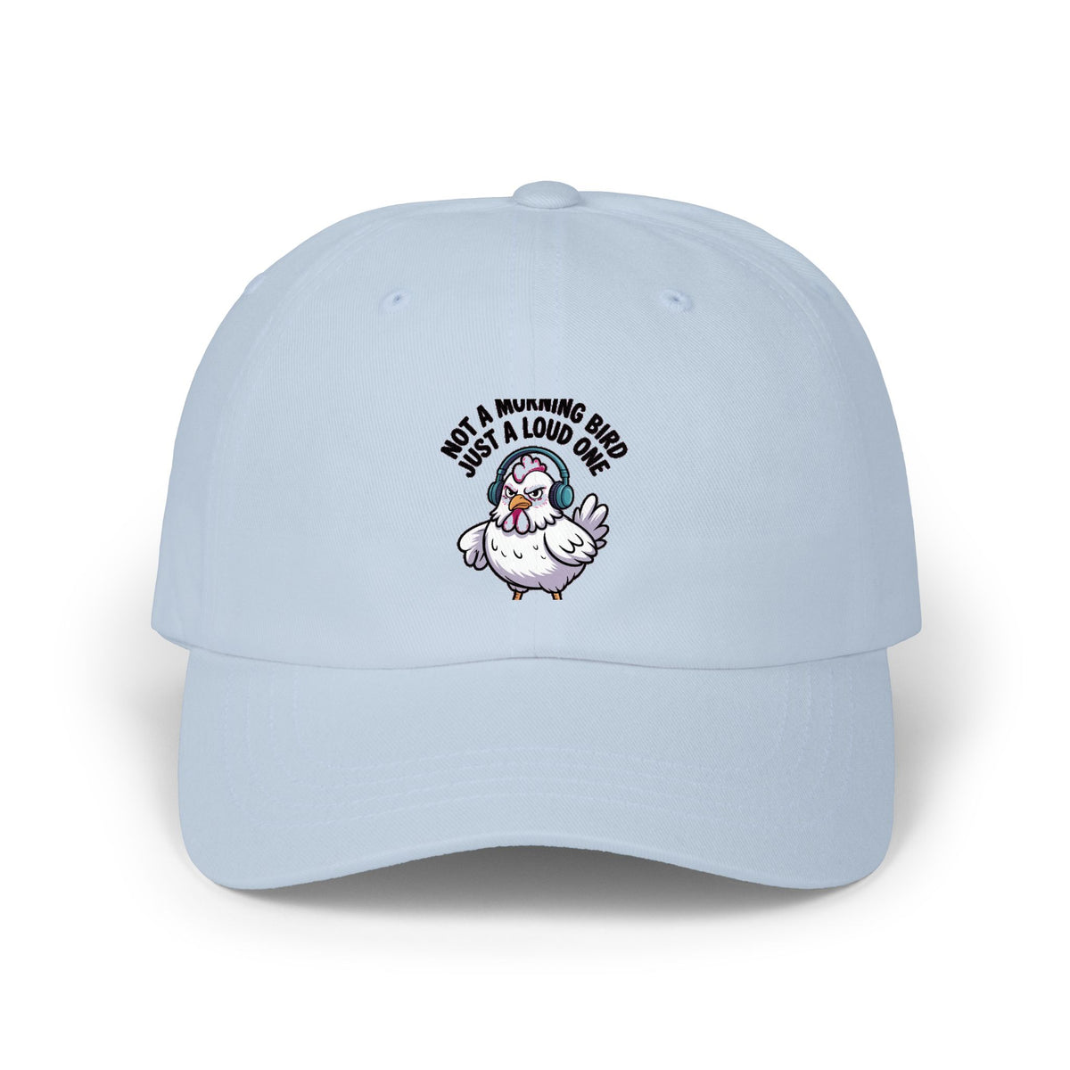 Not A Morning Bird Dad Hat, Funny Chicken Cap, Grumpy Chicken Embroidered Hat, Sarcastic Bird Lover Gift, Not A Morning Person Cap