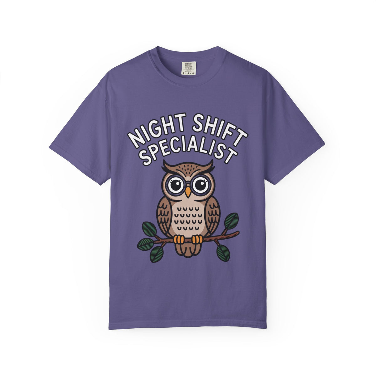 Night Shift Owl Shirt, Funny Night Shift Specialist T-Shirt, Cute Owl With Glasses Tee, Nurse Gift, Night Owl Lover Gift