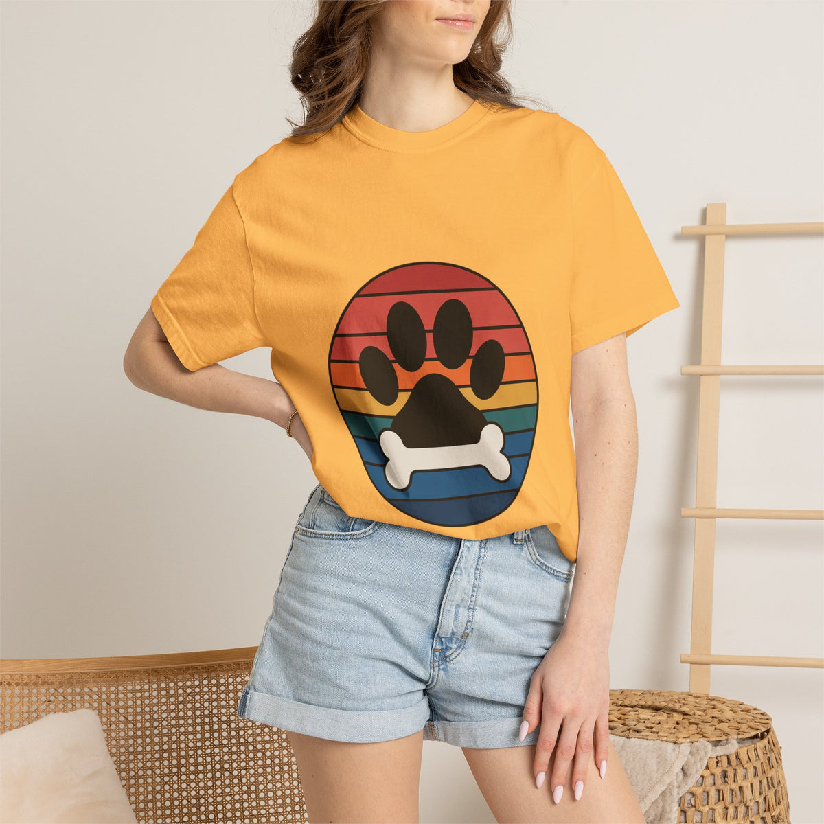 Dog Mom Retro Badge Shirt, Vintage Sunset Dog Lover T-Shirt, Retro Travel Sticker Style Dog Mama Gift Tee