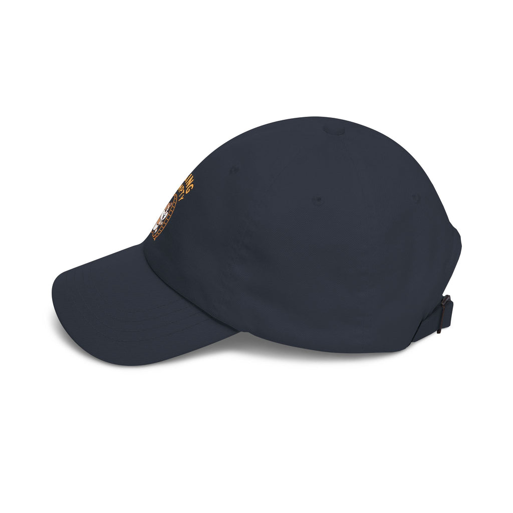 Running On Empty Hamster Dad Cap, Funny Tired Hamster Hat, Cute Wheel Hamster Embroidered Cap, Sarcastic Gift for Him or Her