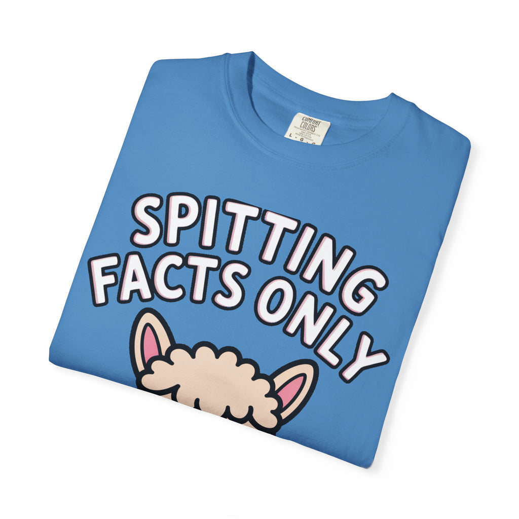 Funny Alpaca Shirt, Spitting Facts Only T-Shirt, Sassy Alpaca Tee, Cute Alpaca Lover Gift, Funny Animal Graphic Shirt