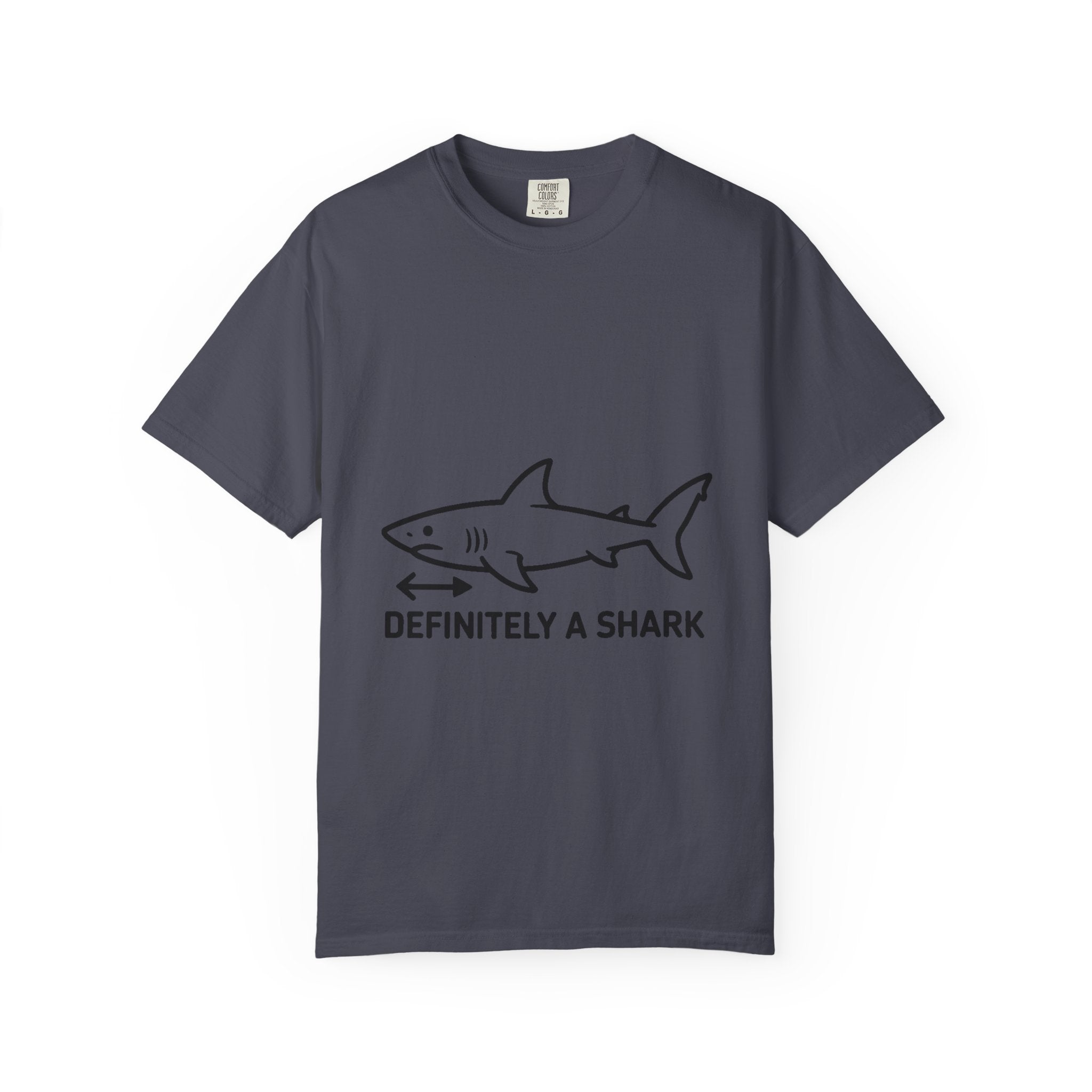 Definitely A Shark Diagram Shirt, Funny Deadpan Meme Tee, Sarcastic Textbook Diagram T-Shirt, Shark Lover Gift