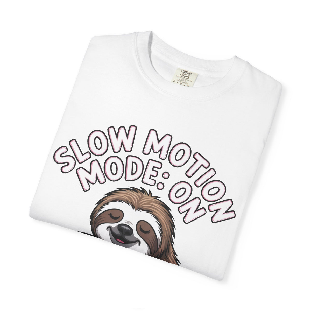 Slow Motion Sloth Shirt, Funny Coffee Lover T-Shirt, Cute Sloth Hugging Coffee Cup Tee, Sleepy Sloth Gift for Coffee Addict
