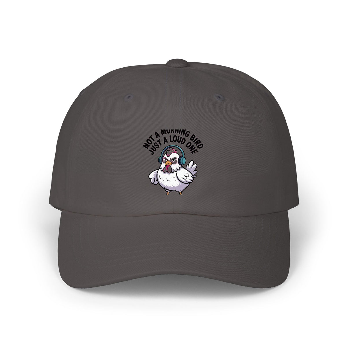 Not A Morning Bird Dad Hat, Funny Chicken Cap, Grumpy Chicken Embroidered Hat, Sarcastic Bird Lover Gift, Not A Morning Person Cap
