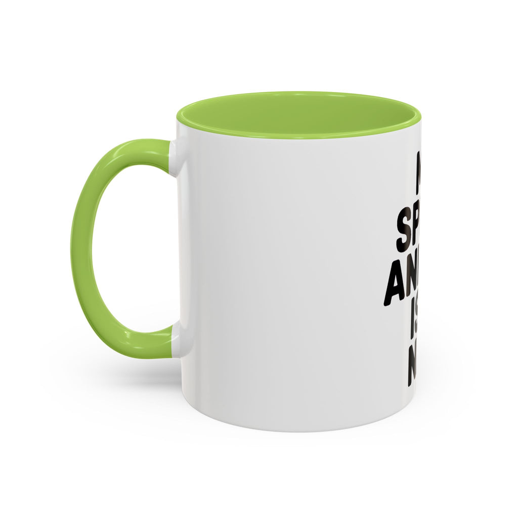 My Spirit Animal Is A Nap Mug, Funny Nap Lover Coffee Cup, Lazy Day Sarcastic Gift, Bold Typography Accent Mug for Coffee or Tea