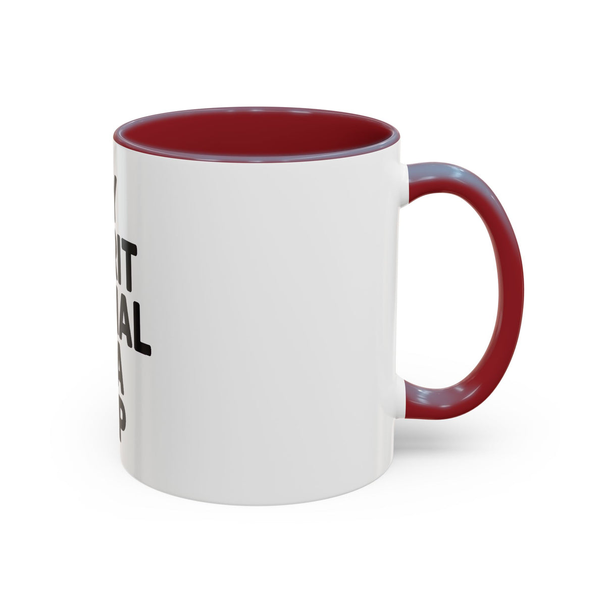 My Spirit Animal Is A Nap Mug, Funny Nap Lover Coffee Cup, Lazy Day Sarcastic Gift, Bold Typography Accent Mug for Coffee or Tea