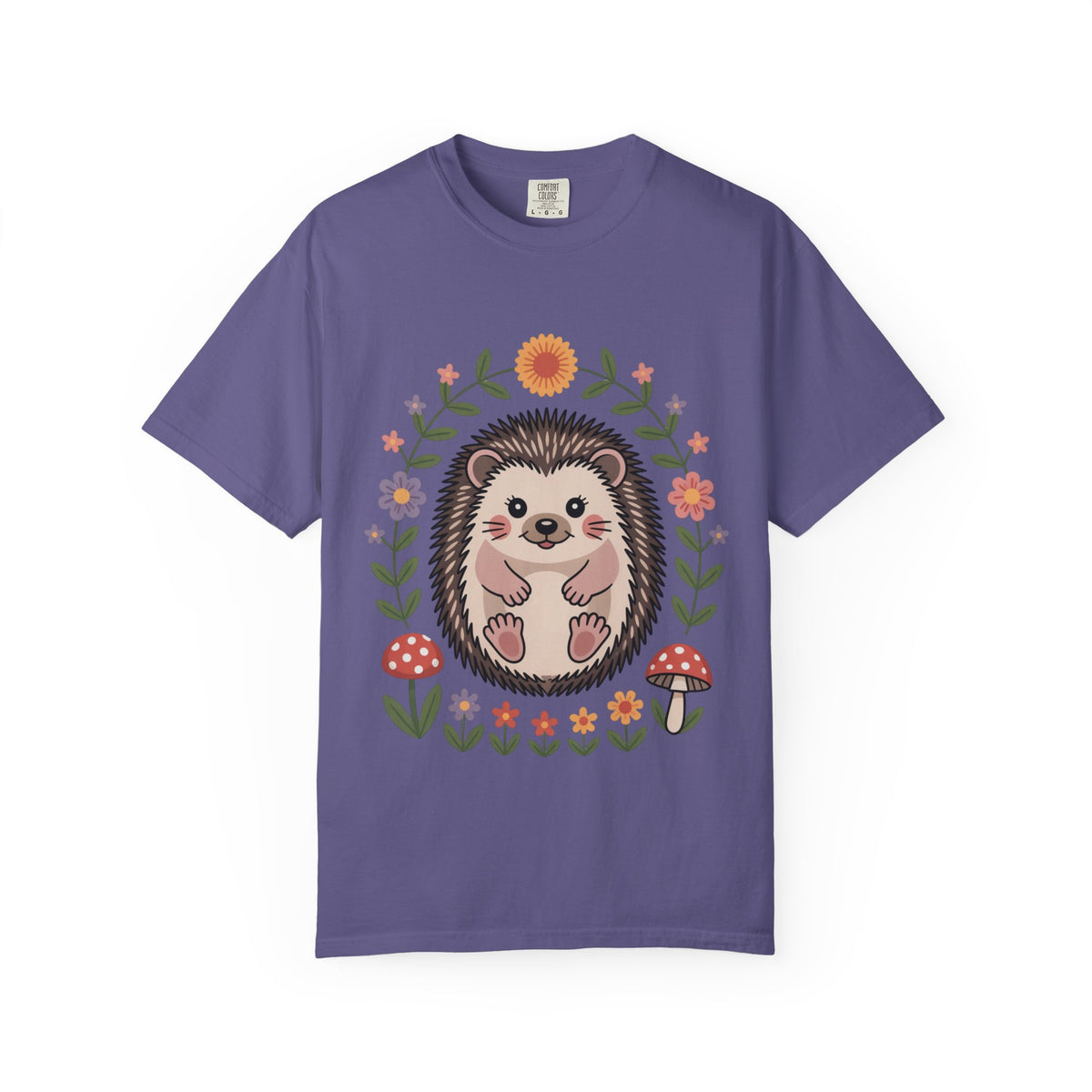 Floral Hedgehog T-Shirt