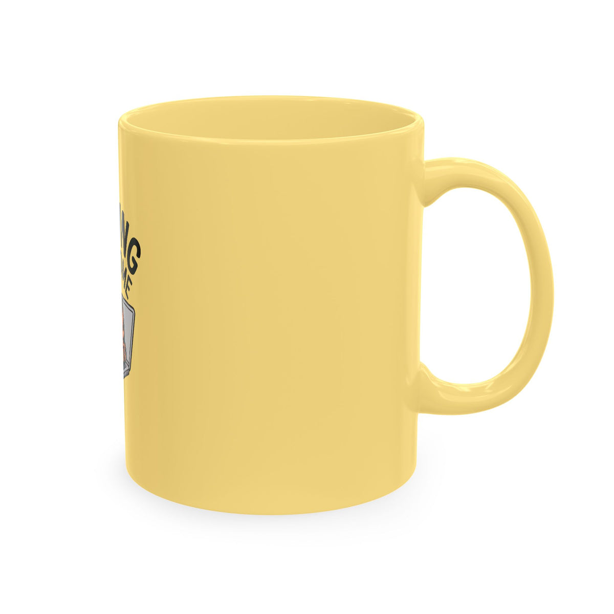 Working From Home Cat Mug, Funny Remote Work Coffee Mug, Cute Cat Lover Gift, Lazy Cat Laptop Mug for Coworker or WFH Gift