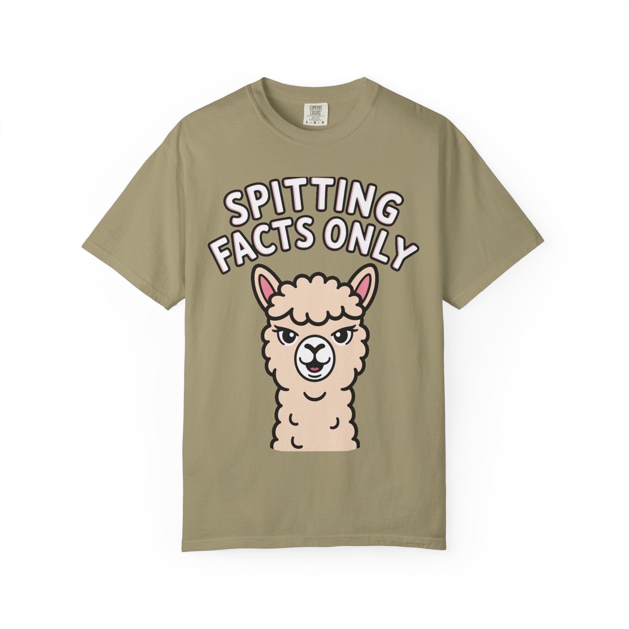 Funny Alpaca Shirt, Spitting Facts Only T-Shirt, Sassy Alpaca Tee, Cute Alpaca Lover Gift, Funny Animal Graphic Shirt