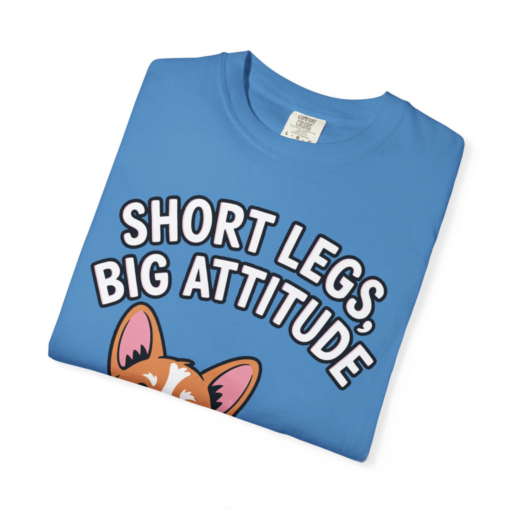 Short Legs Big Attitude Corgi Shirt, Funny Corgi T-Shirt, Cute Dog Lover Gift, Corgi Mom Dad Tee, Sassy Dog Graphic Shirt