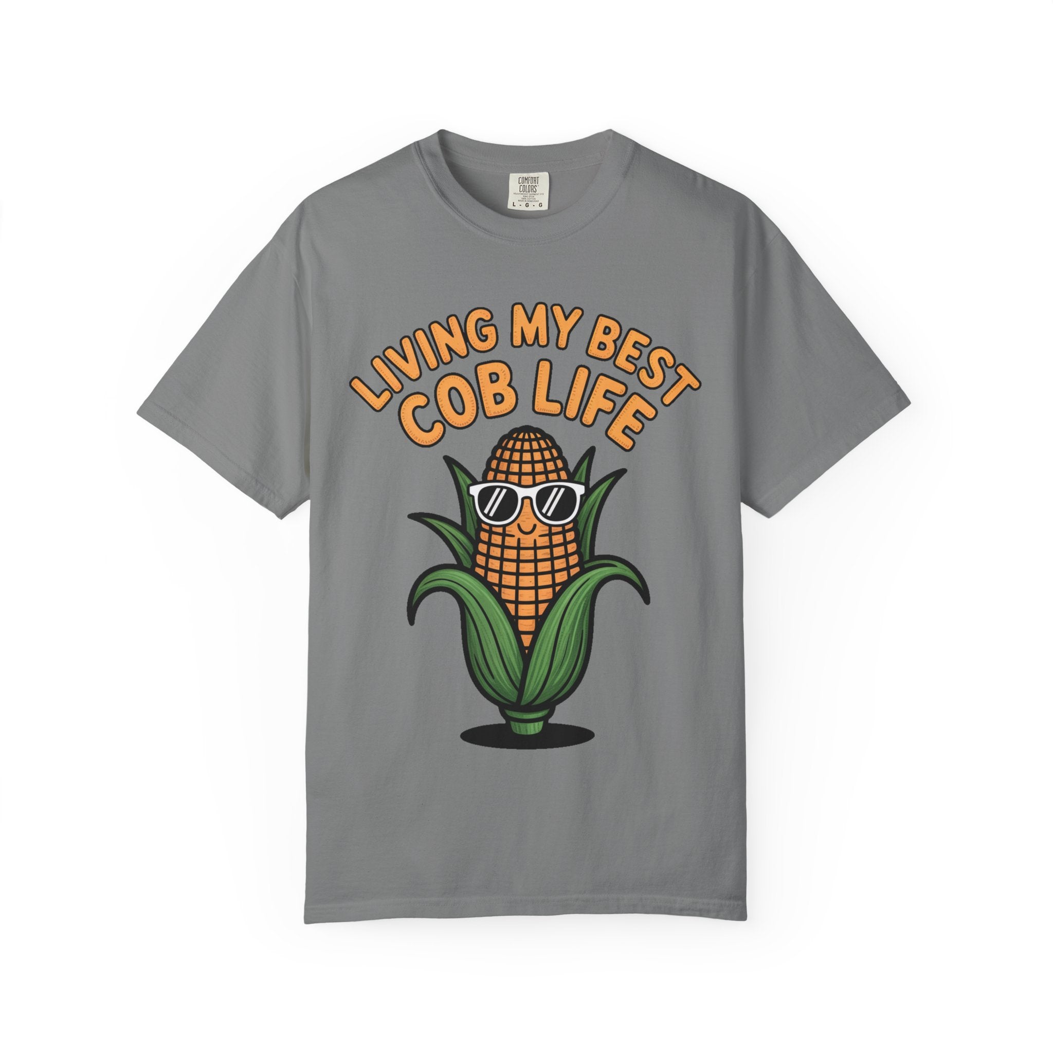 Funny Corn Shirt, Living My Best Cob Life T-Shirt, Cute Corn Sunglasses Tee, Vegetable Lover Gift, Funny Food Shirt