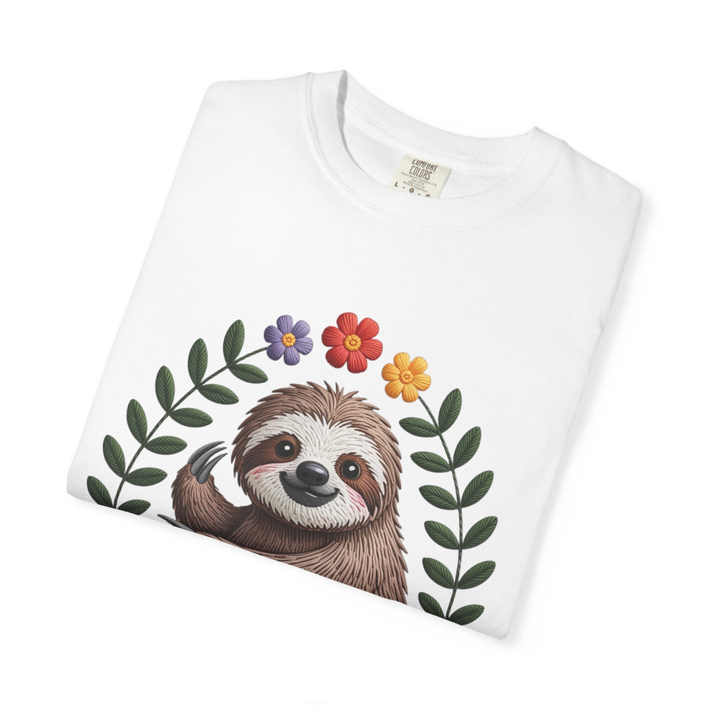 Floral Sloth T-Shirt