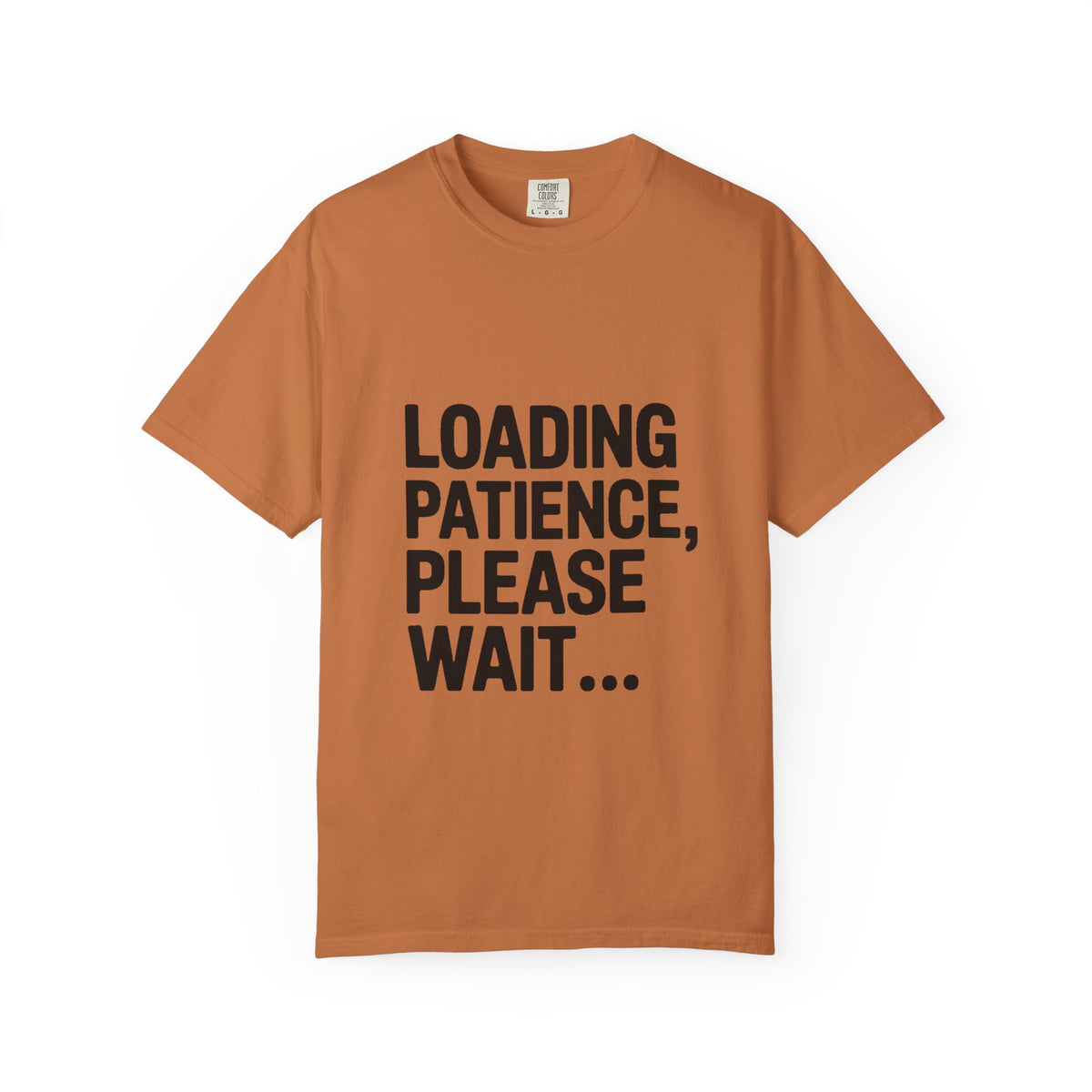 Loading Patience Please Wait T-Shirt, Funny Sarcastic Quote Tee, Minimalist Typography Shirt, Gift for Introvert
