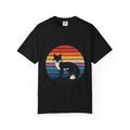 Retro Sunset Fox Badge T-Shirt