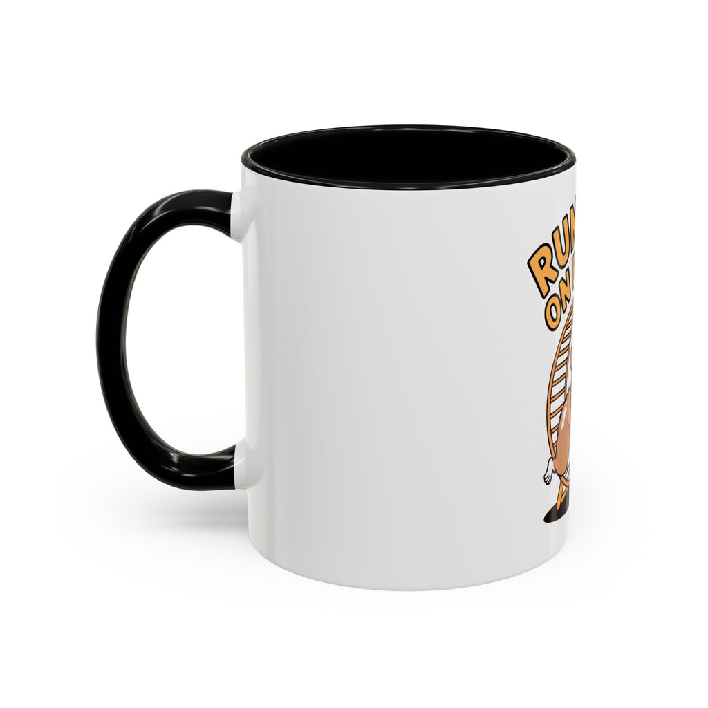 Running On Empty Hamster Mug, Funny Tired Hamster Coffee Cup, Cute Exhausted Wheel Runner Gift, Sarcastic Coffee Mug for Coworker