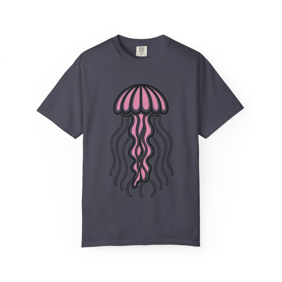 Cute Jellyfish T-Shirt, Glowing Jellyfish Graphic Tee, Ocean Lover Gift, Garment-Dyed Unisex Shirt for Beach and Aquarium Fans