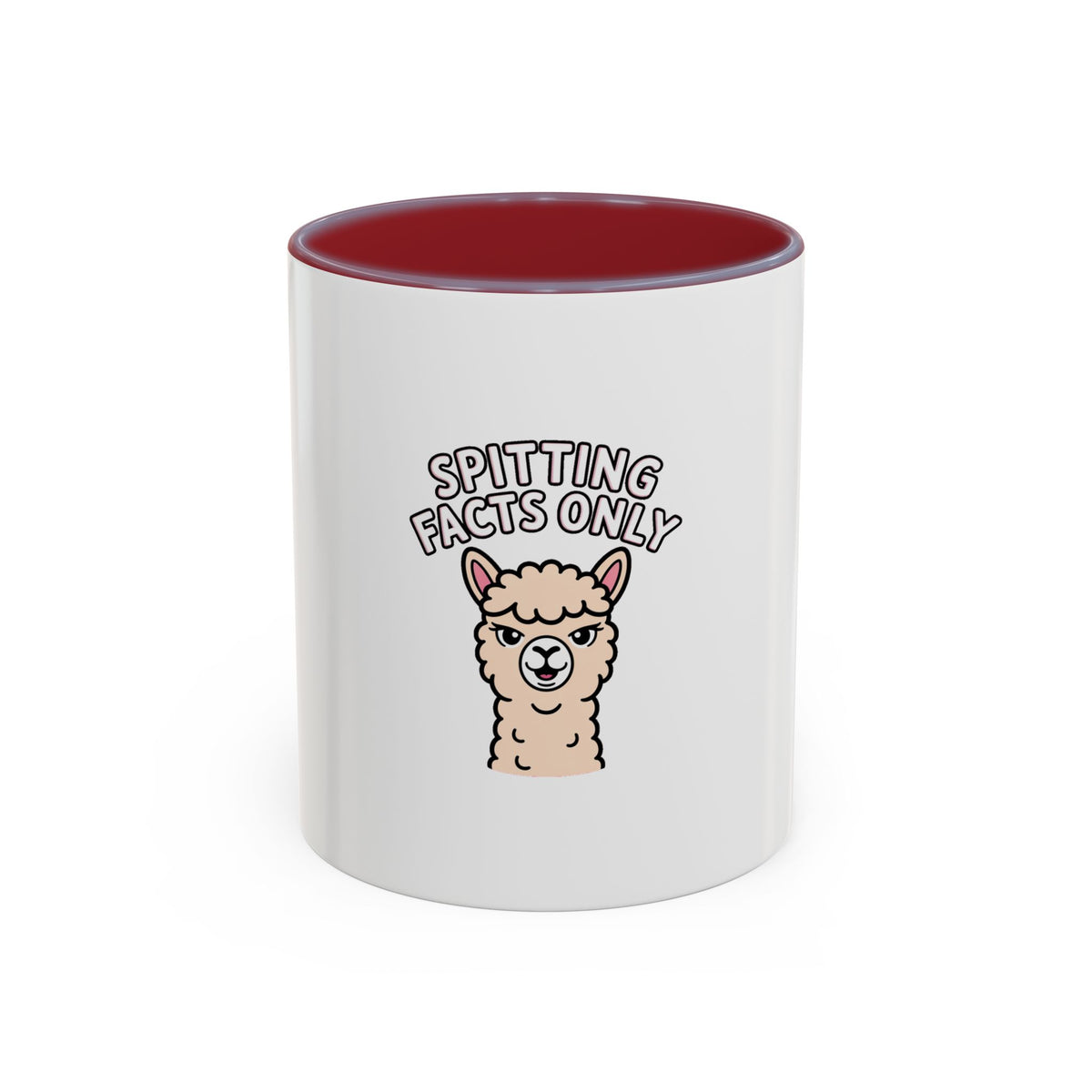 Funny Alpaca Mug, Spitting Facts Only Coffee Mug, Sassy Alpaca Gift, Cute Cartoon Animal Mug, Funny Coffee Cup Gift For Her
